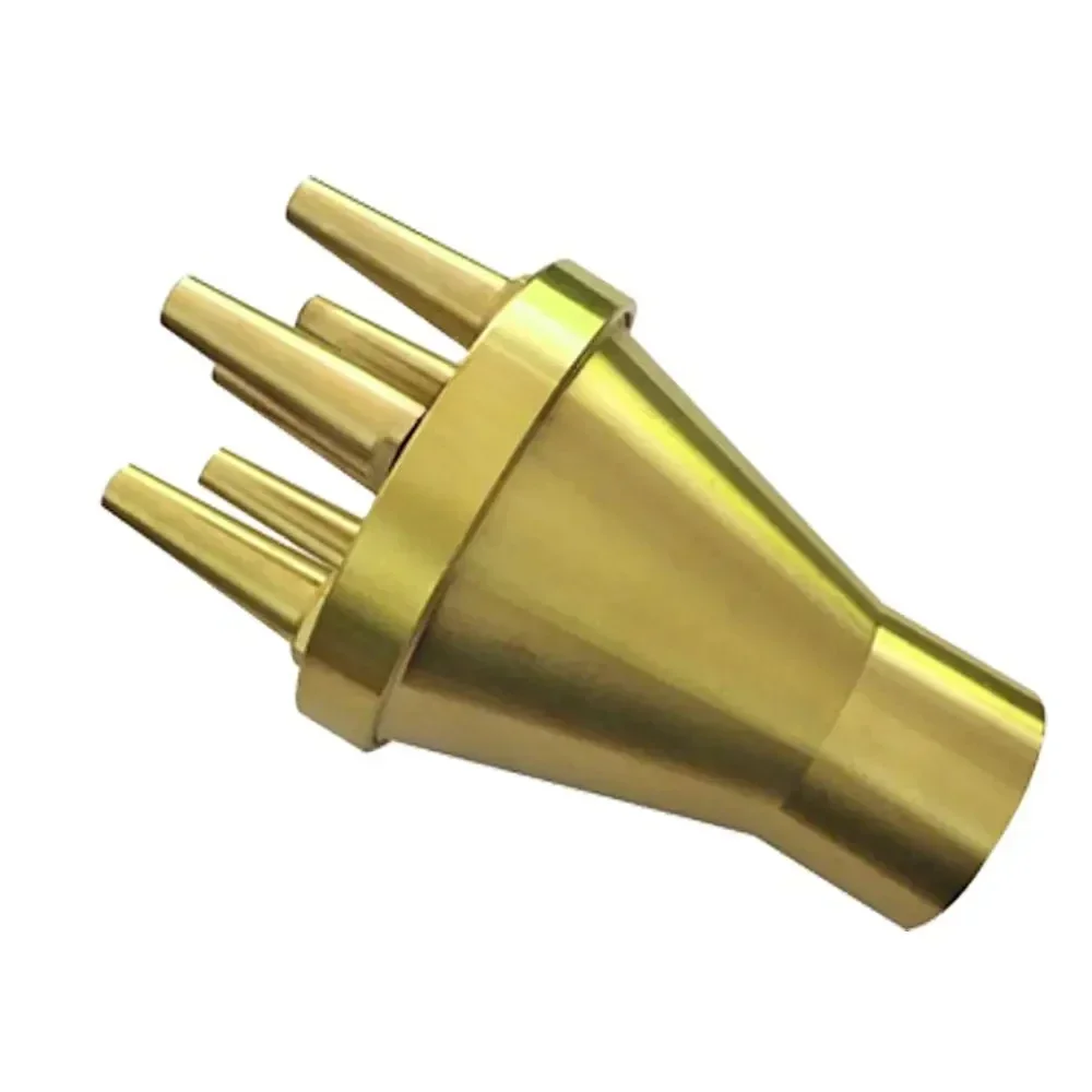 Brass upward fountain head, porous, swimming pool centerpiece, pool landscape music