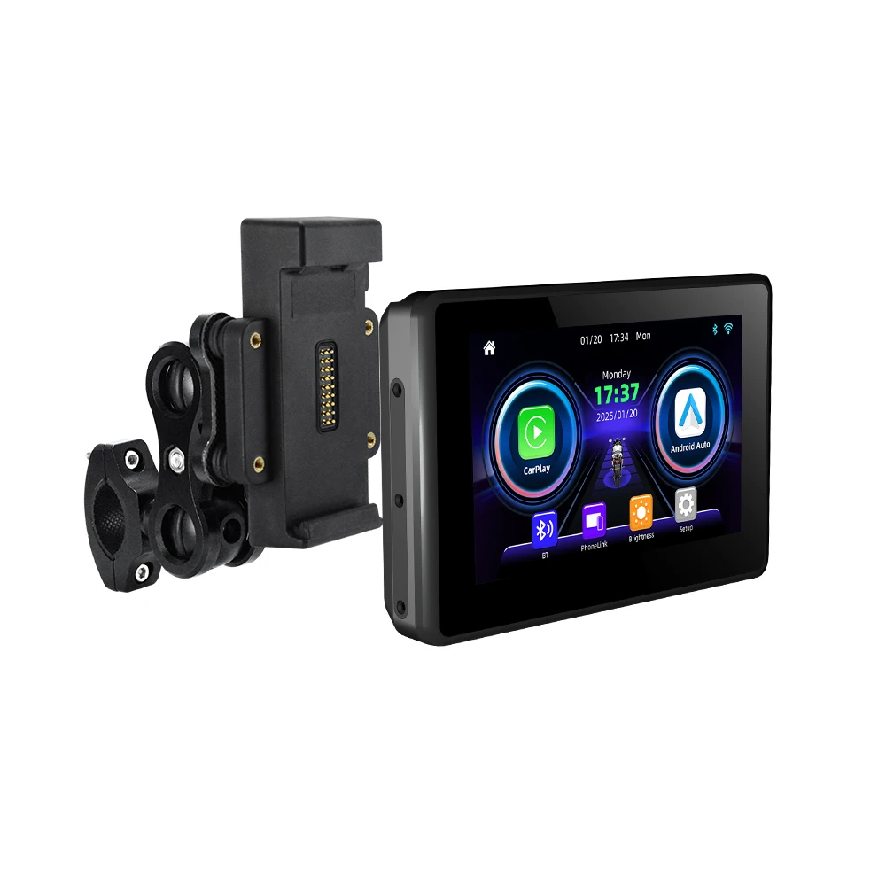 M3B 5 inch Wireless Carplay Android Auto For BMW Series For Universal Motorcycle GPS Navigation Portable Screen Display Monitor