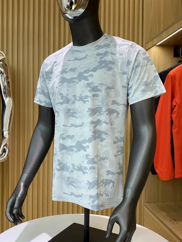 Ice Silk ort Sve T-irt Men's Summer Sport Leisure Qui Dry Breathable Outdoor Order Large Cooling Effect round Ne T...