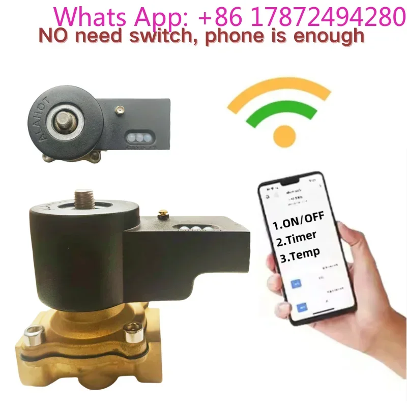 Smart phone remote control water pipe automatic irrigation normally closed water valve