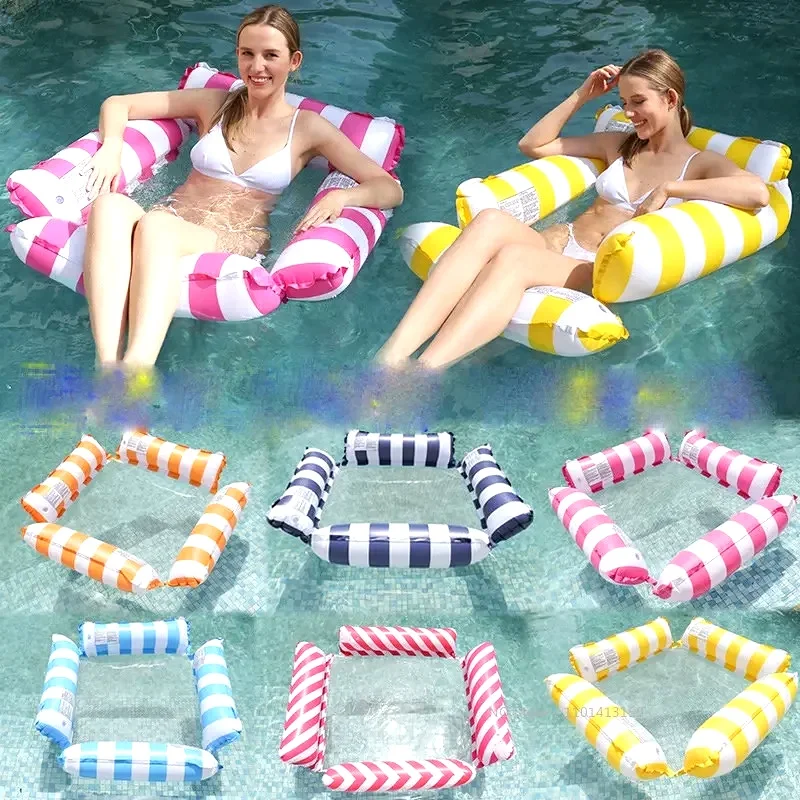 Nuevo Colchón Flotante Hinchable para Agua, Hamaca Reclinable, Anillo de Natación, Juguete para Fiesta en la Piscina