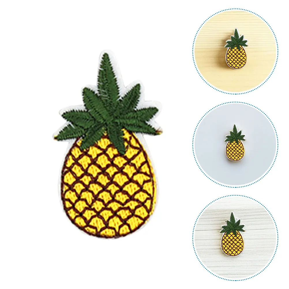 

20Pcs Pineapple Embroidery Patches Iron on Sew for Clothes Jackets Jeans Bags Hats Shoes Fabric Patches Fruit Applique