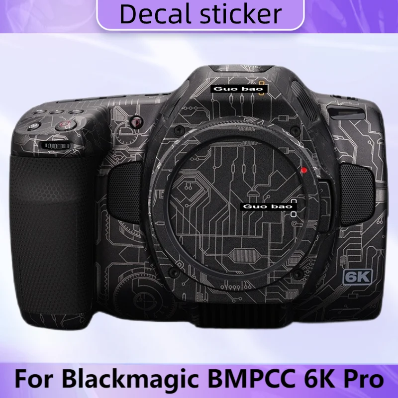 

Для Blackmagic BMPCC 6K Pro наклейка на корпус камеры, защитная пленка, защитная пленка, виниловая наклейка, кожа BMP CC 6K Pro