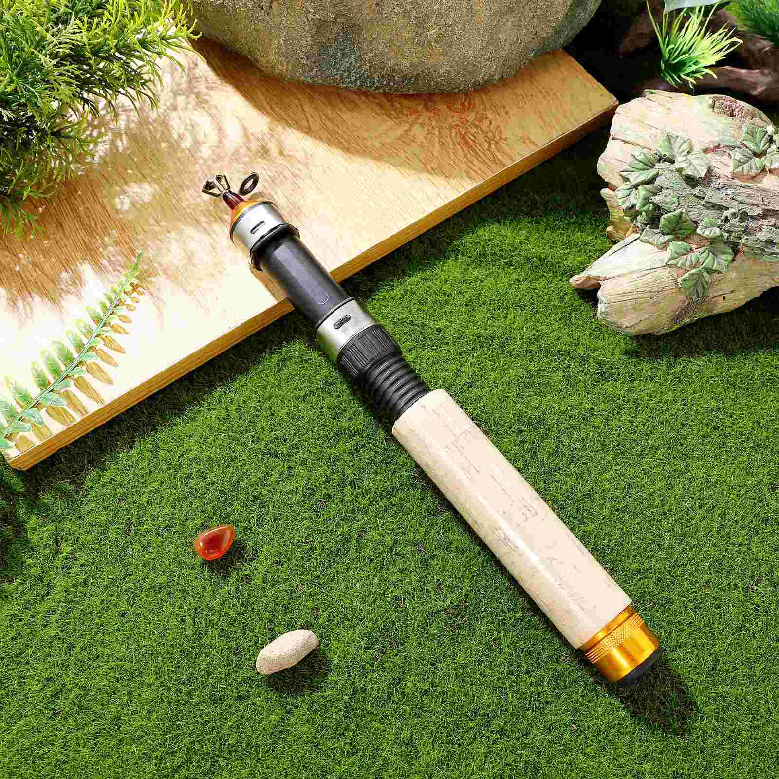 64cm Telescopic Carbon Mini Ultra-light Ice Fishing Rod Fishing Pole Winter Fishing Tackle Tool Mini fishing rod