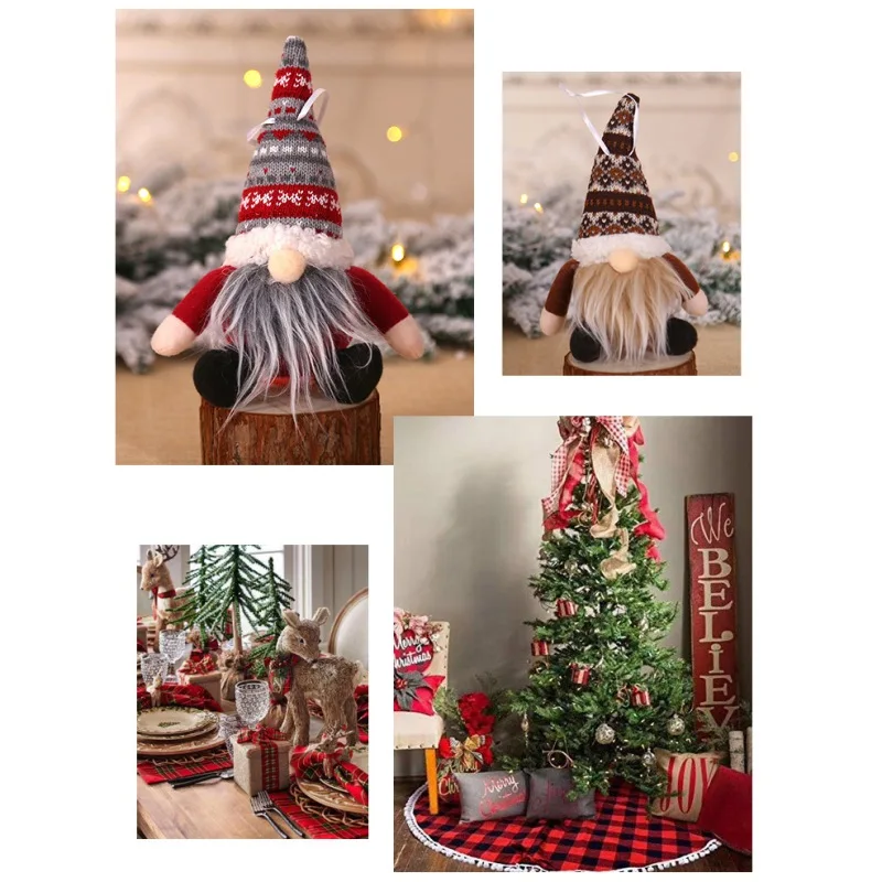 Nordic Gnome Handmake Christmas Decor Nomes Decorations Christmas Plush Gnomes Christmas Faceless Doll Elf