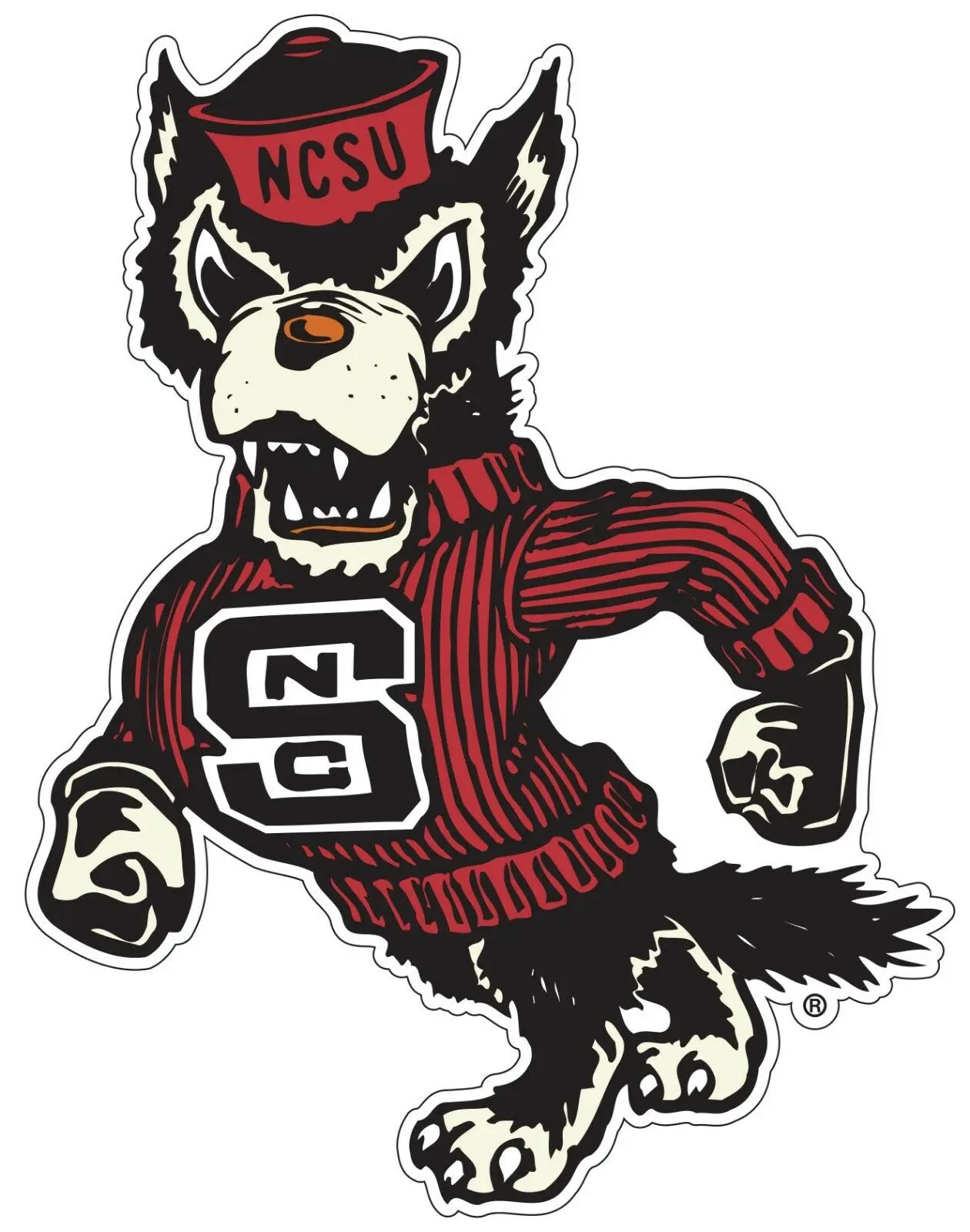 

Виниловая наклейка EARLFAMILY State Wolfpack Tuffy Color, наклейки на мотоциклетный багажник, подходят для декора из ПВХ на лобовое стекло, окна, багажник