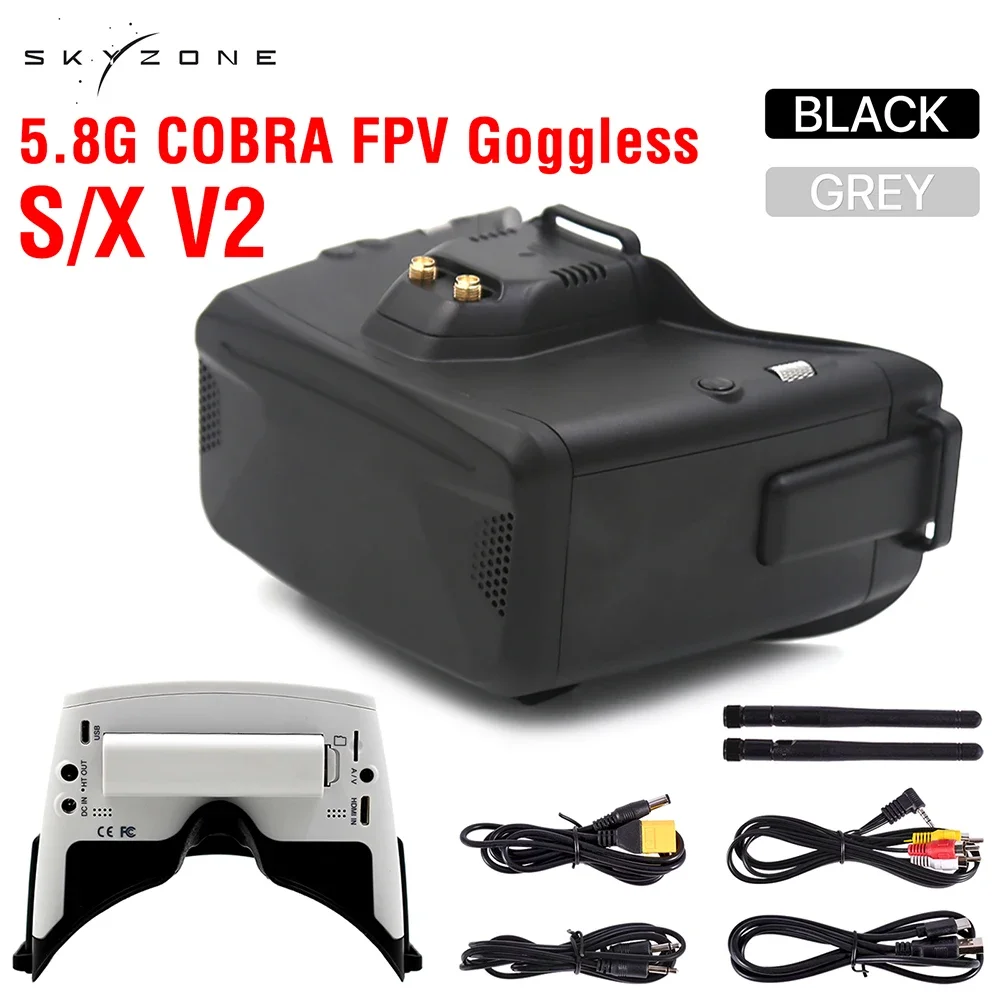 SKYZONE Cobra S X V4 FPV Video Goggles Receiver 5.8G Head Tracker DVR for FPV Racing Drone