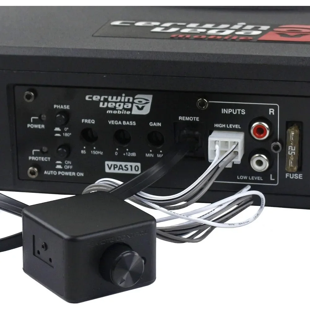Cerwin vega VPAS10 10 "2Ω 550W Max / 200W RMS Powered Active Subwoofer Enclosure + Bass Knob