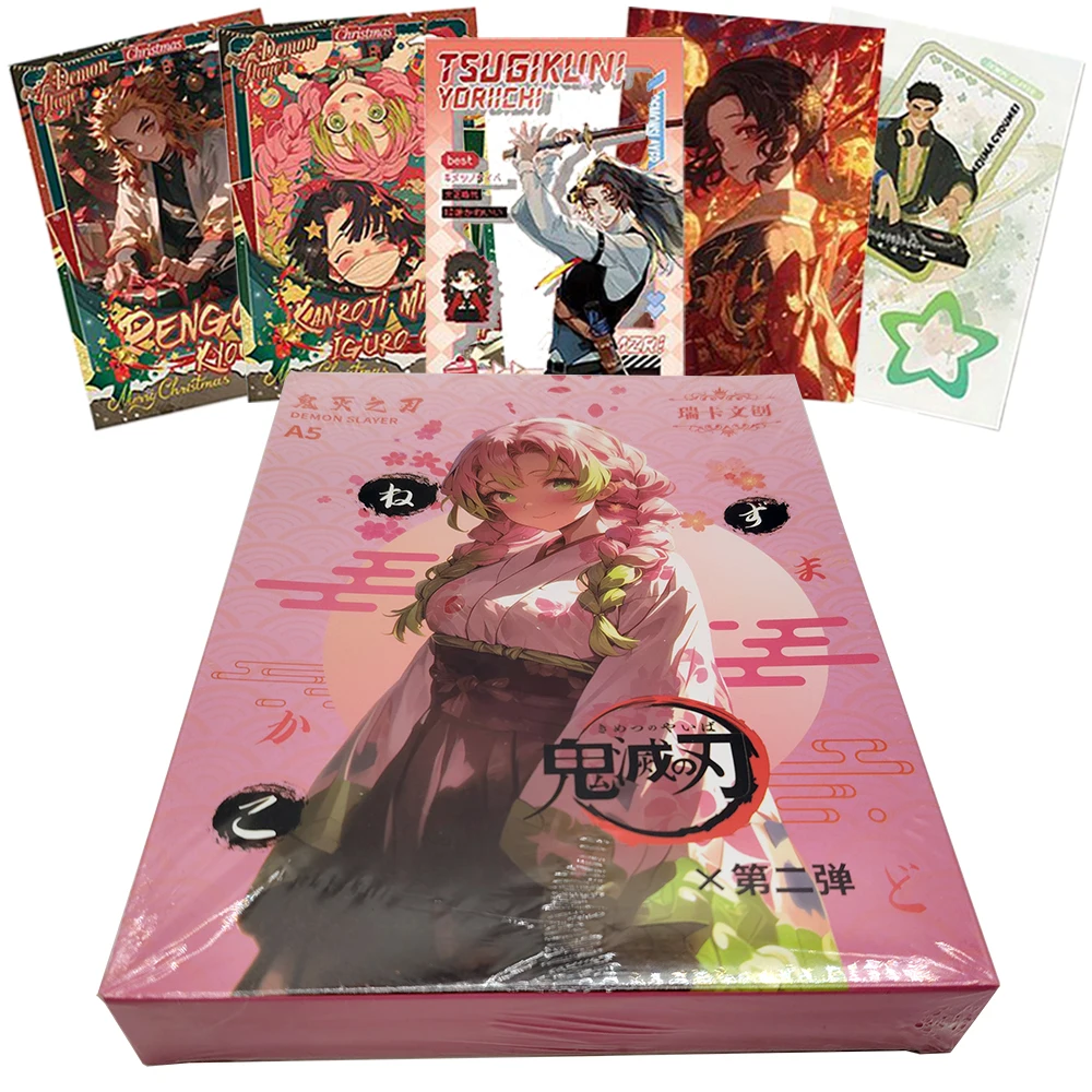 

Demon Slayer Japanese Adventure Battle Anime Protagonist Creative Transparent Color Paper Cards Children's Favorite Party Toys