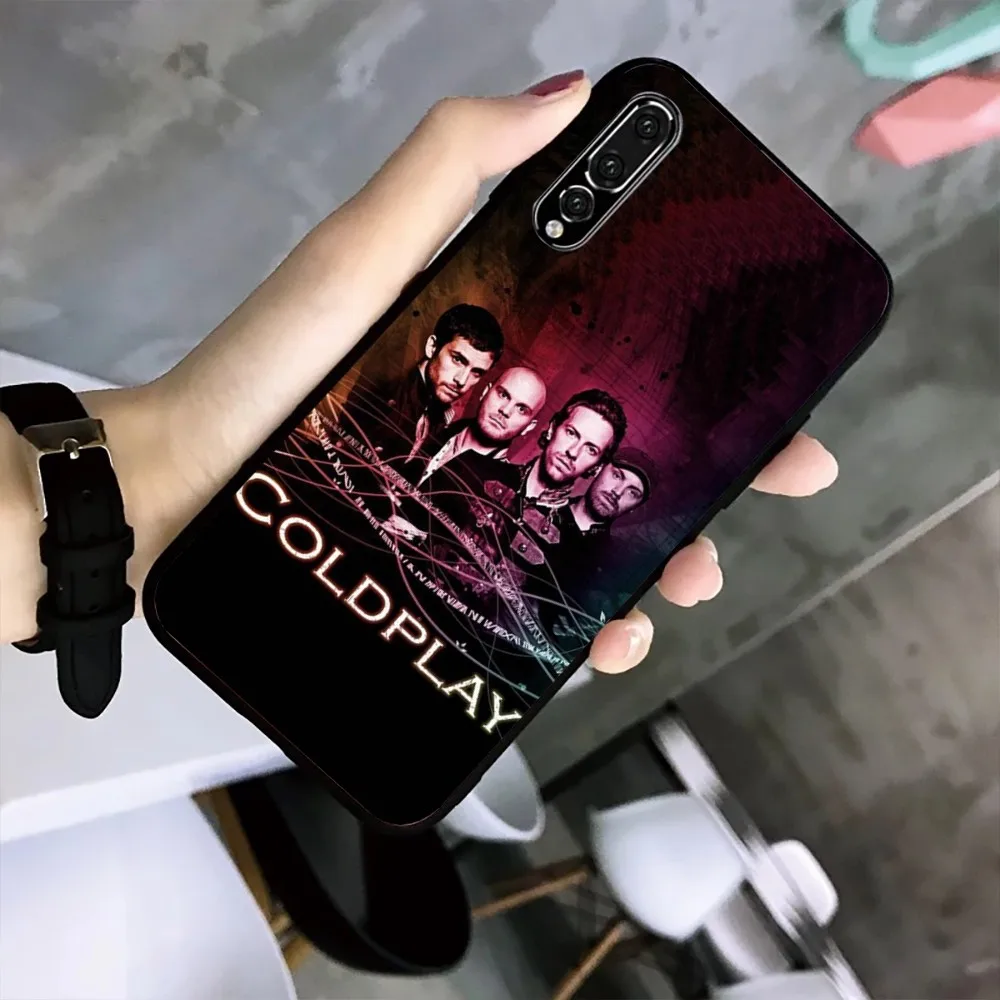 Etui na telefon British Rock C-Coldplay-y Band do Huawei Mate P10 P20 P30 P40 P50 Smart Z Honor 50 60 70 Pro Lite Black Case