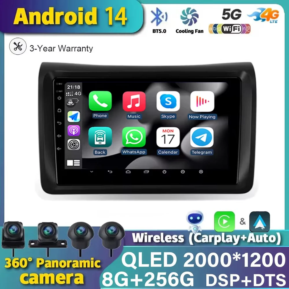 

Android 14 For Suzuki Celerio 2014 - 2023 Car Radio Multimedia Video Player Navigation GPS Android 10 No 2din 2 din dvd