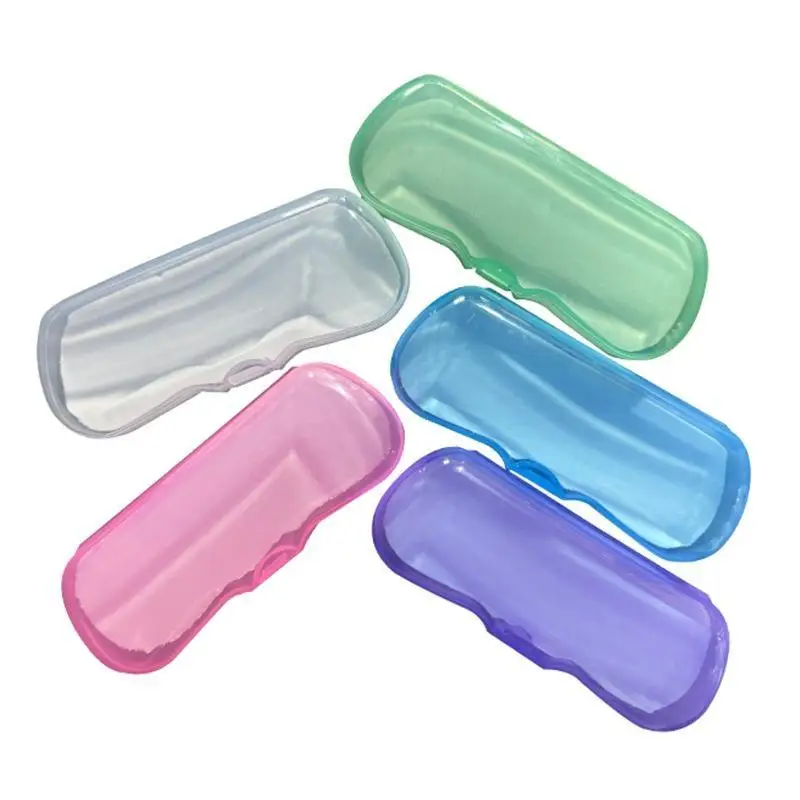 Portable Clear Plastic Eyeglasses Case Protective Storage Box