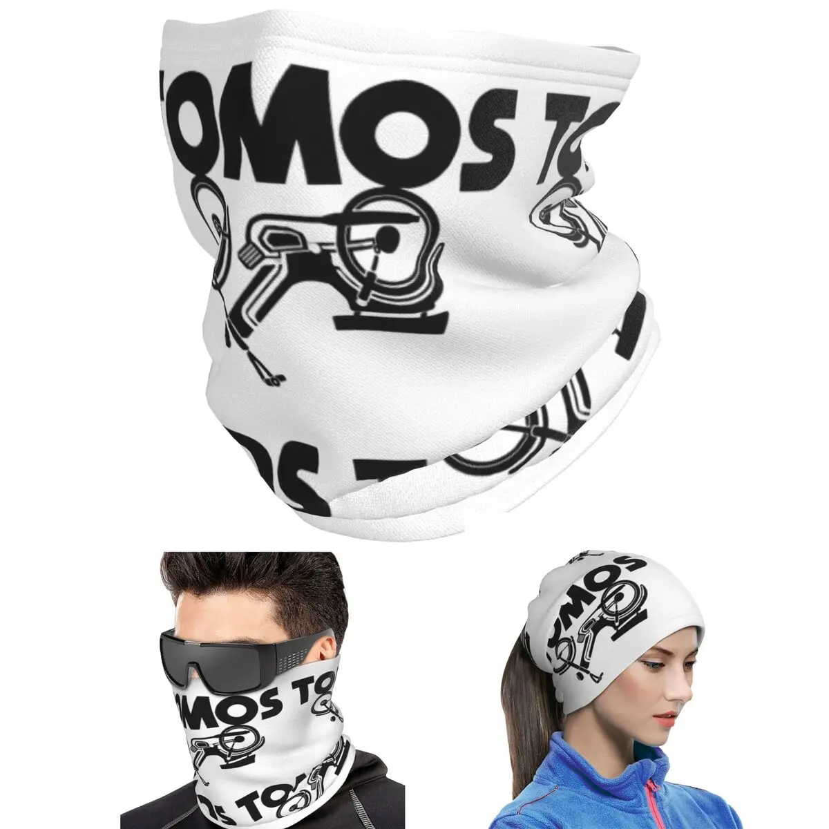 Tomos Moped Bandana Neck Gaiter Printed Face Scarf Multi-use Cycling Scarf For Men Women Adult Winter