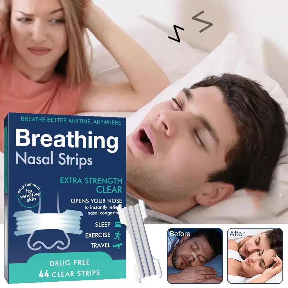 Breath Nasal Strips,Lavender Scent Sleeping Nose Strip,Exercise Air Intake and Improve Sleep Strong Anti Snoring Nasal Strips