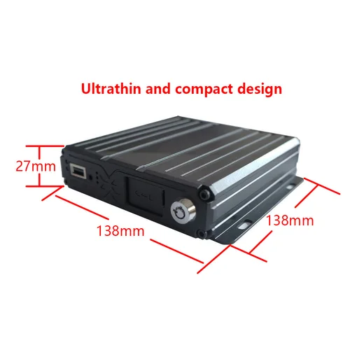 Imagen 2 del producto 4CH 1080P coche DVR grabadora de tarjeta SD Dual 512GB Max 30 días de grabación Dvr MDVR Kit sistema de cámara para camión autobús Van