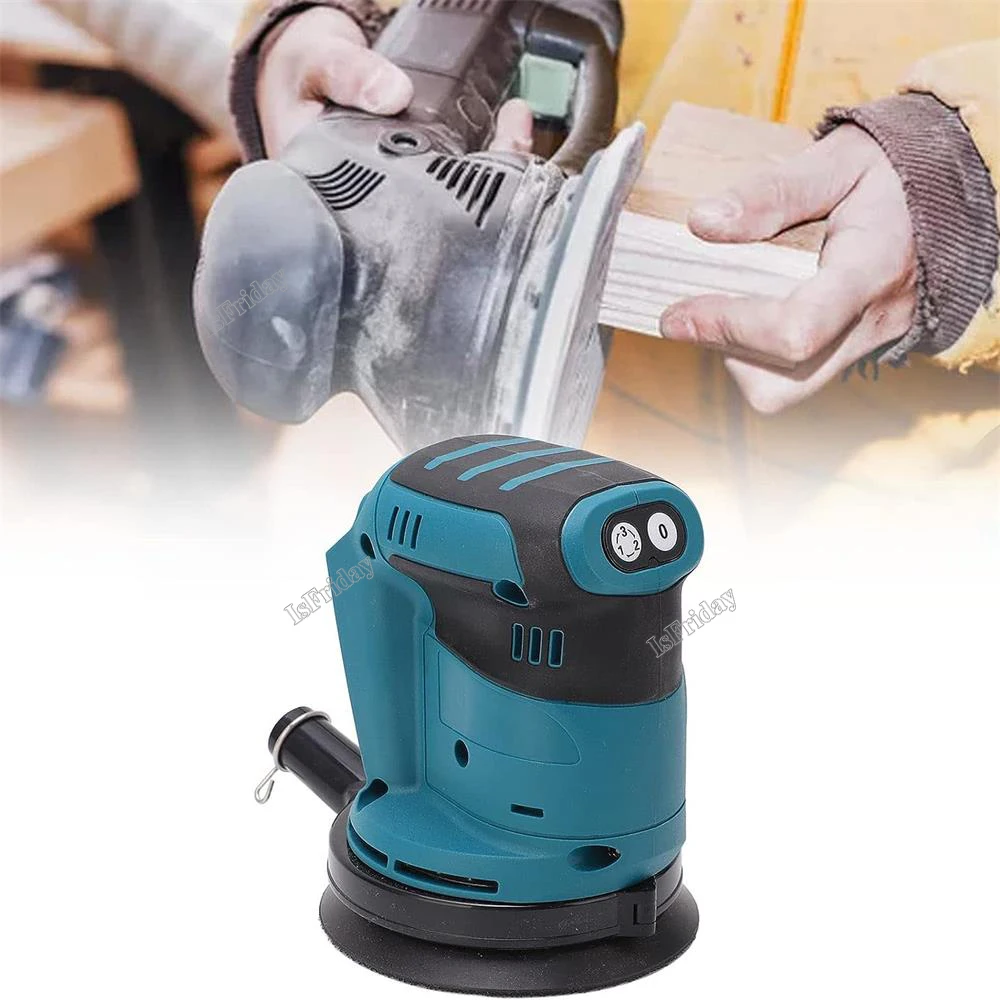 125mm Brushless Random Orbital Electric Sander Wood Grinder Polishing Grinding Sanding Machine 3 Speed for Makita 18V Battery