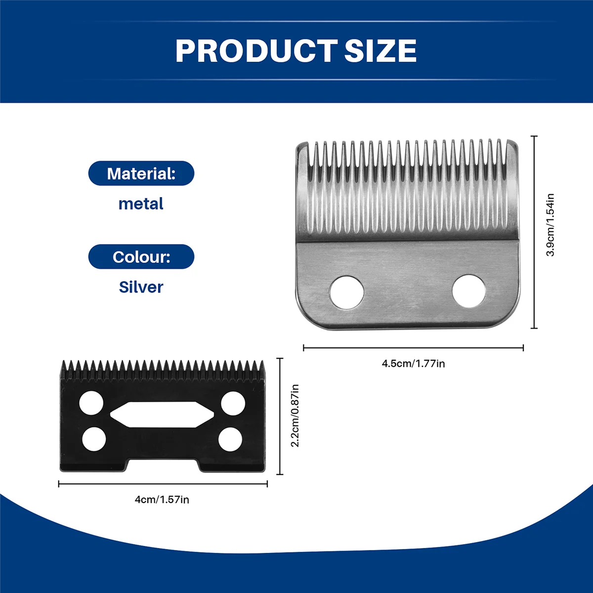 Для шнура Magic Clip Wahl и беспроводного сменного лезвия + лезвие резака (стальное лезвие)-Серебристый