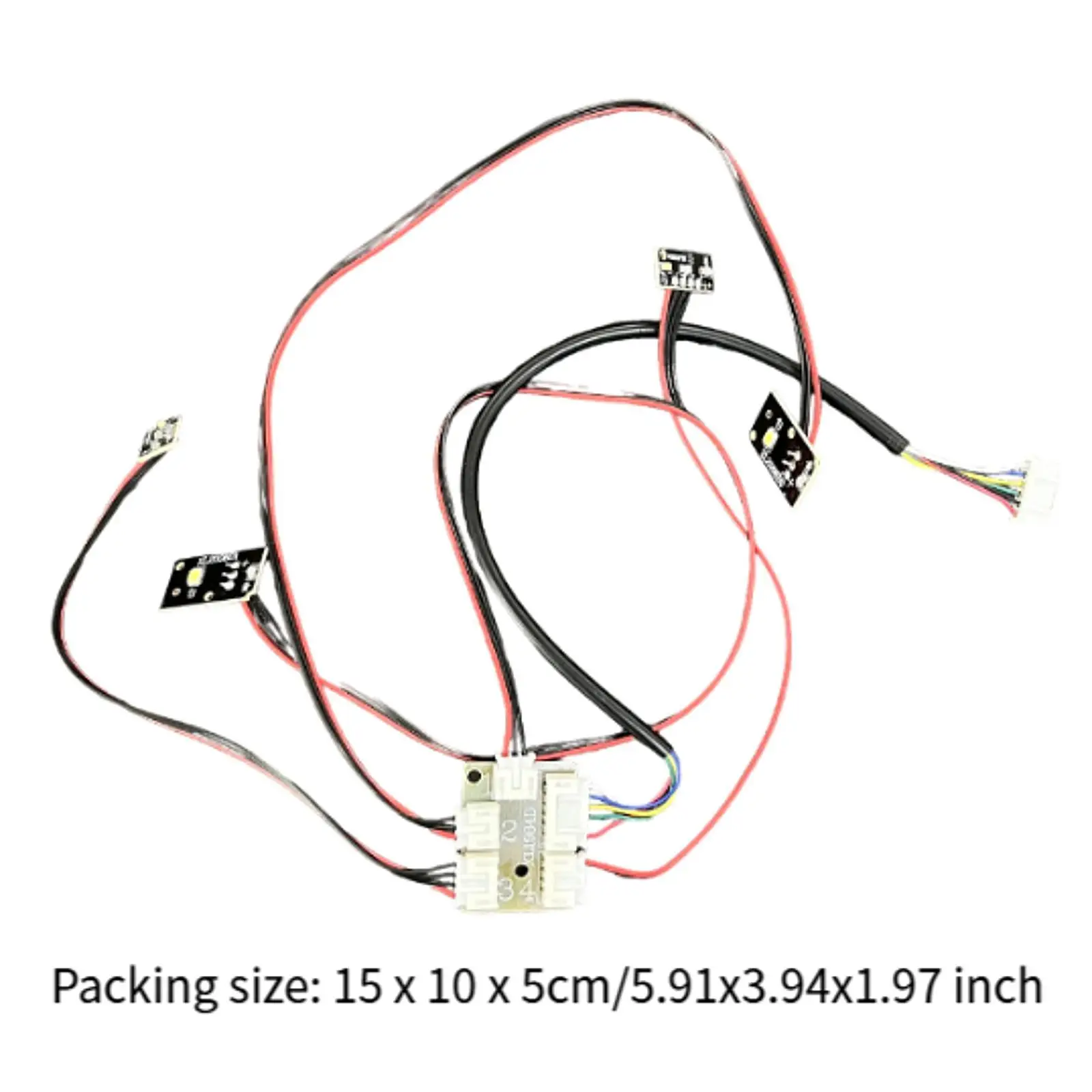 RC Light Linkage Set Replace Parts Steering Lights RC Light Group for MN82 1/12 RC Car Modification Accessories Drift Car