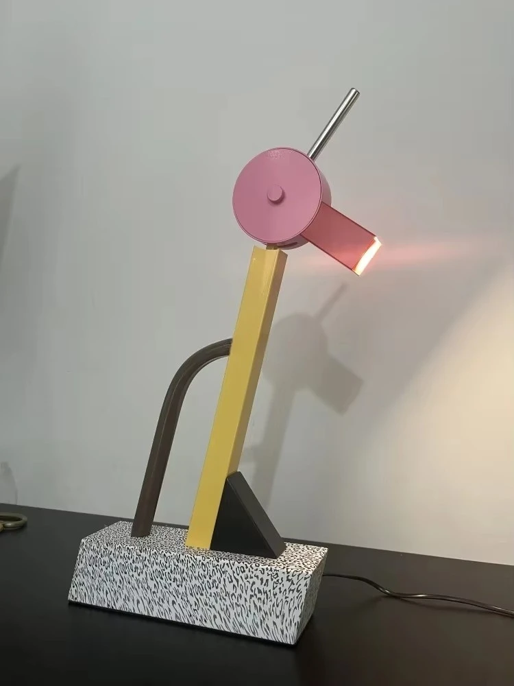 

Milan Art Abstract Duck Table Lamp Led G4 Bulb Rainbow Metal Bedside Lamps Bedroom Art Childrens Room Decorative Light Fixture