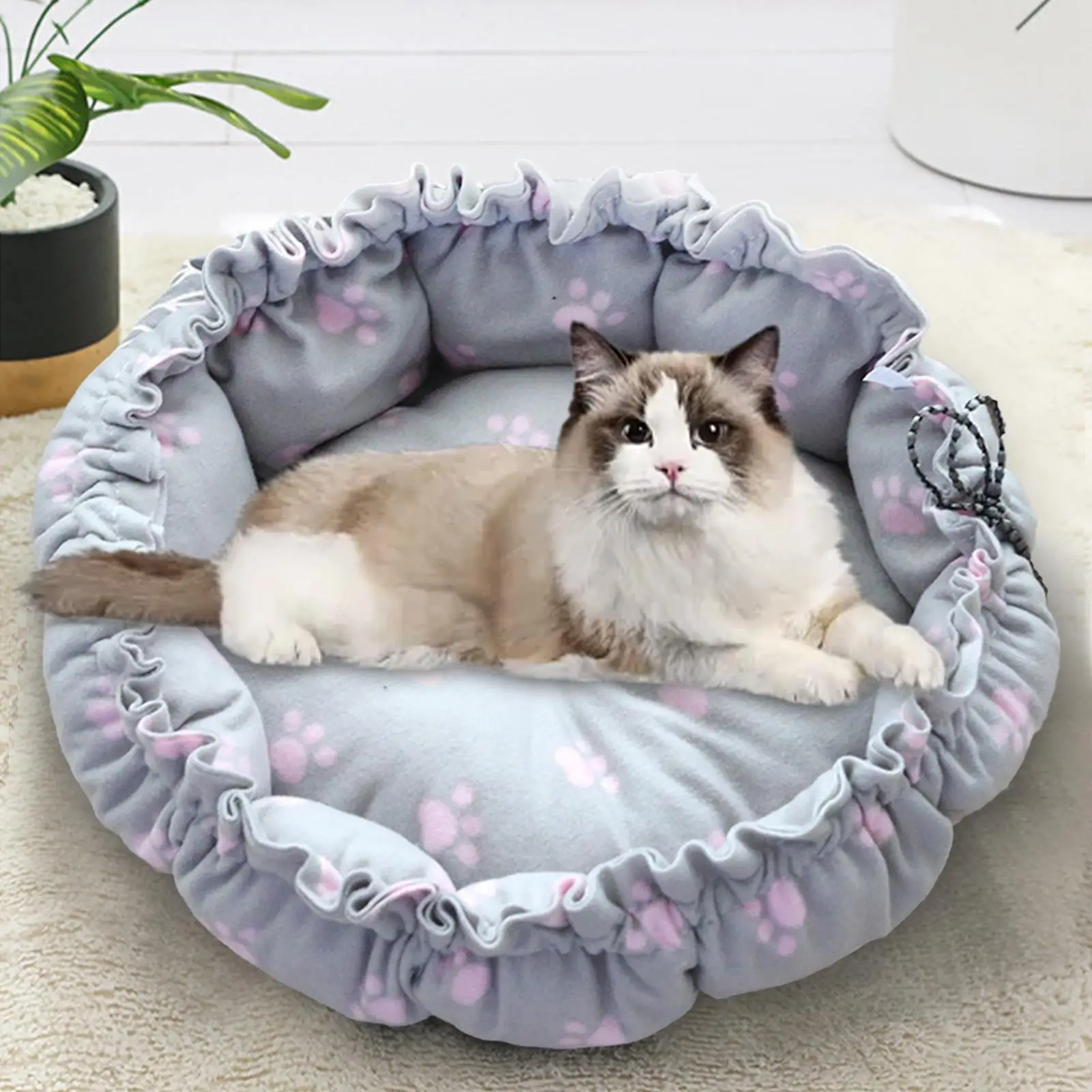 Comfortable Dog Sleeping Bed Pet Cat Cushion Kennel Winter Warm Washable Nest Soft Kitten Bed for Indoor Pet Supplies