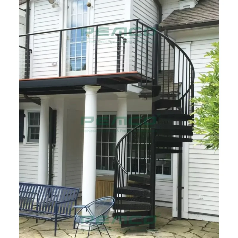 Custom.Modern Customized Prefabricated Stairs Design Stainless Steel Outdoor Staircase