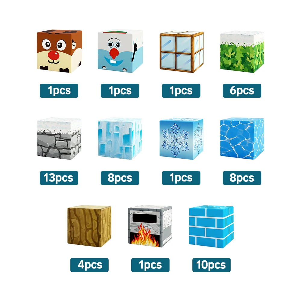 Magnetic Building Blocks Cubes Stacking STEM Sensory Toys for Toddlers Gifts Boys Girls Creativity Cultivation Toys