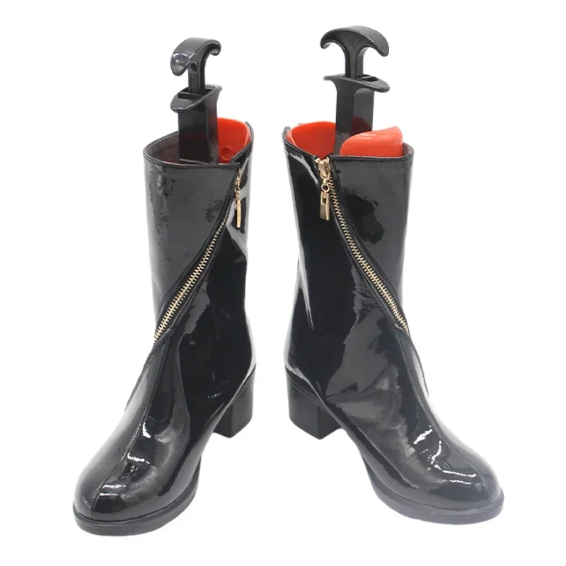 Watarai Hibari Scarpe Cosplay Scarpe in pelle PU Stivali di carnevale di Halloween Vtuber Cosplay Prop su misura