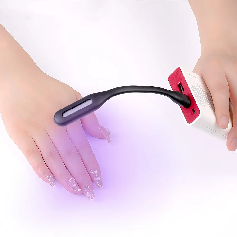 USB Charging Manicure Salon Uv Polish Gel Light Nails Led Uv Lamp Desk Mini  Fast Nail Dryers 3 LED Manicure Phototherapy Tool