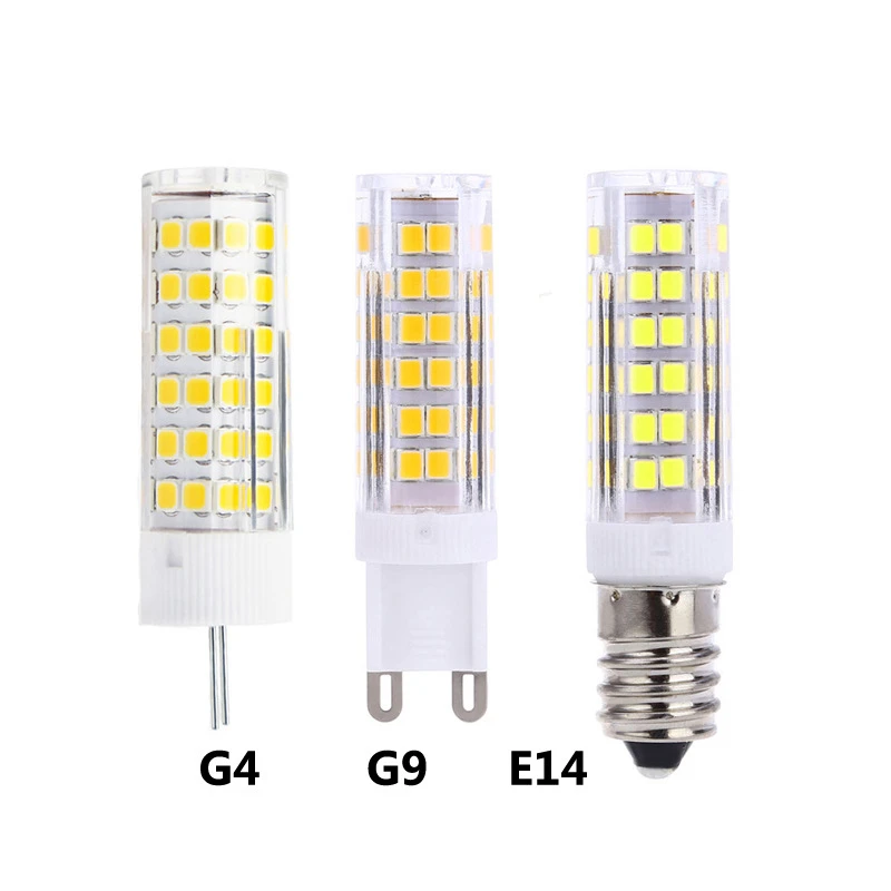 1-10PCS G4 G9 E14 LED Bulb Lamp AC 220V 5W 7W 9W SMD 2835 LED Corn light Cold White Warm White Light Replace Halogen Chandelier