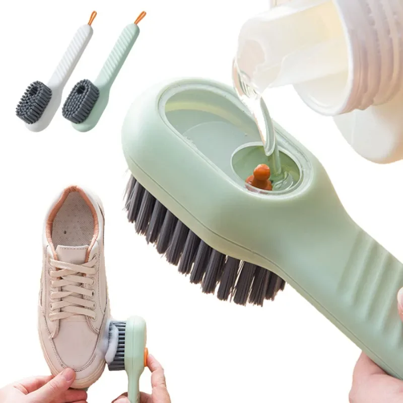 

Multifunction Cleaning Shoe Brush Brush Auto Liquid Discharge Soft-Bristled Laundry Clothing Soap Dispensing Brush Cleaning Tool