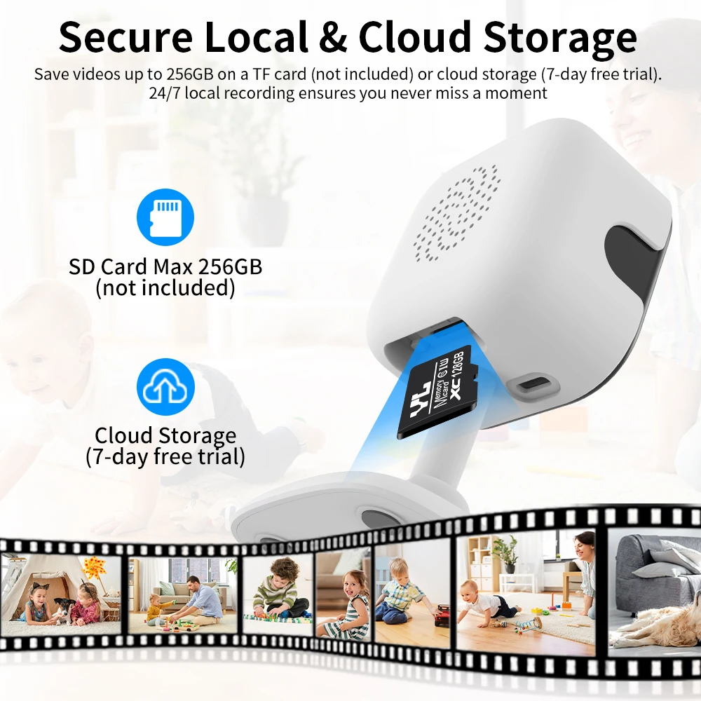 

Vstarcam Cameras for Home Security Indoor,1080P,Plug-in,Color Night Vision,2.4GHz&5GHz WiFi,TF/Cloud Storage,Pet Baby Monitor