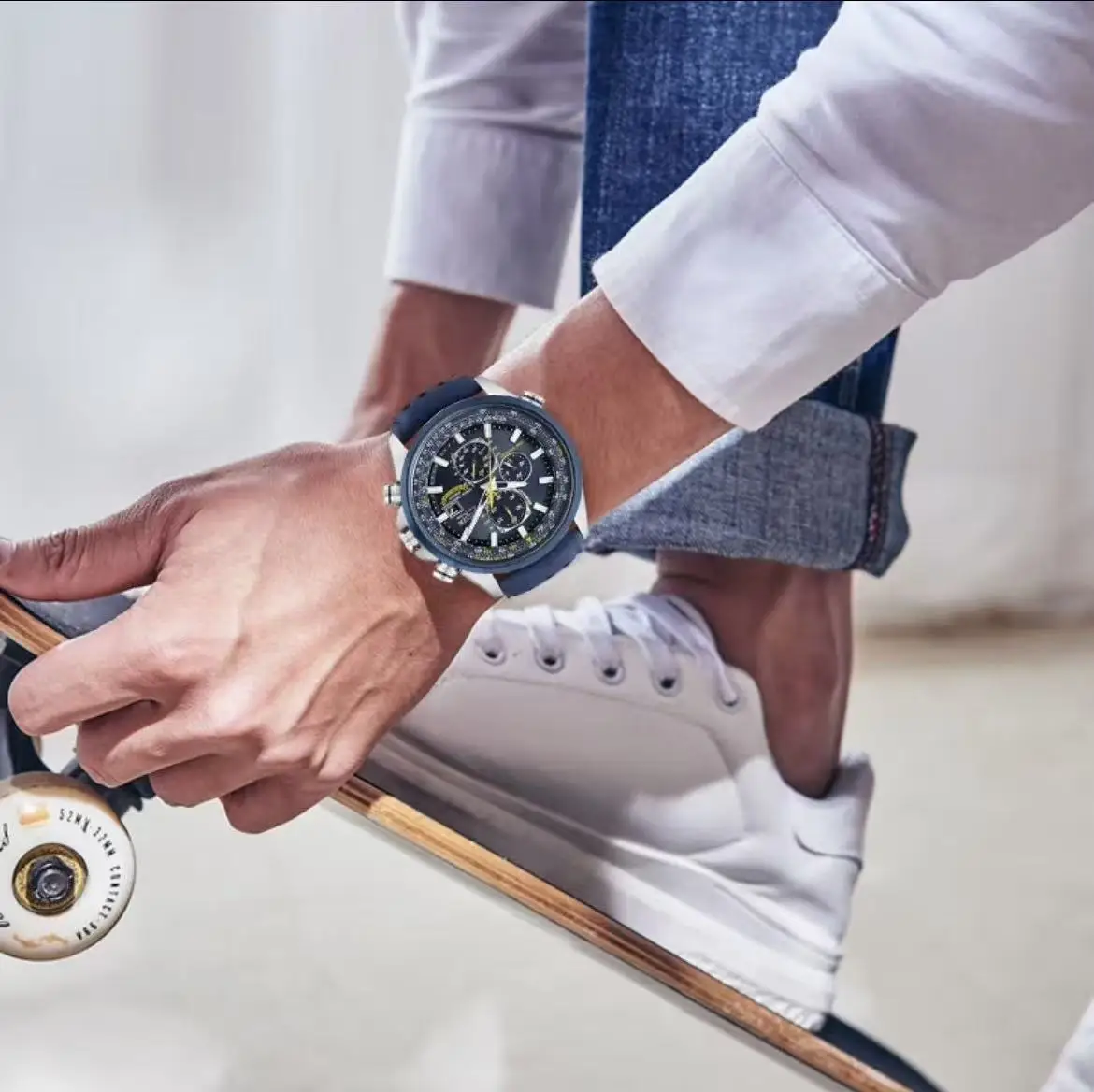 ساعة سيتيزن سيتاديل سكاي إيجل أنجل ميكانيكية أوتوماتيكية متعددة الوظائف للرجال