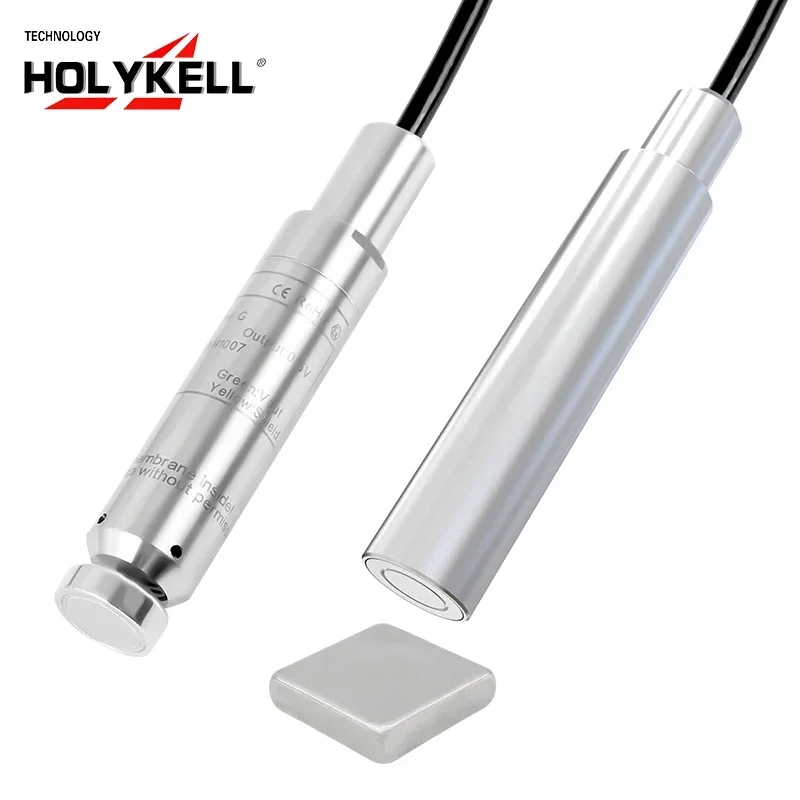 Holykell 4-20ma Two Wire Explosion Proof Magnetic End Cap Fuel Oil Level Transmitter