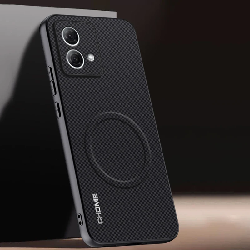Funda de lujo para Motorola Moto G84, funda protectora con soporte magnético para coche, funda protectora trasera de silicona a prueba de golpes para Motorola G84 5G