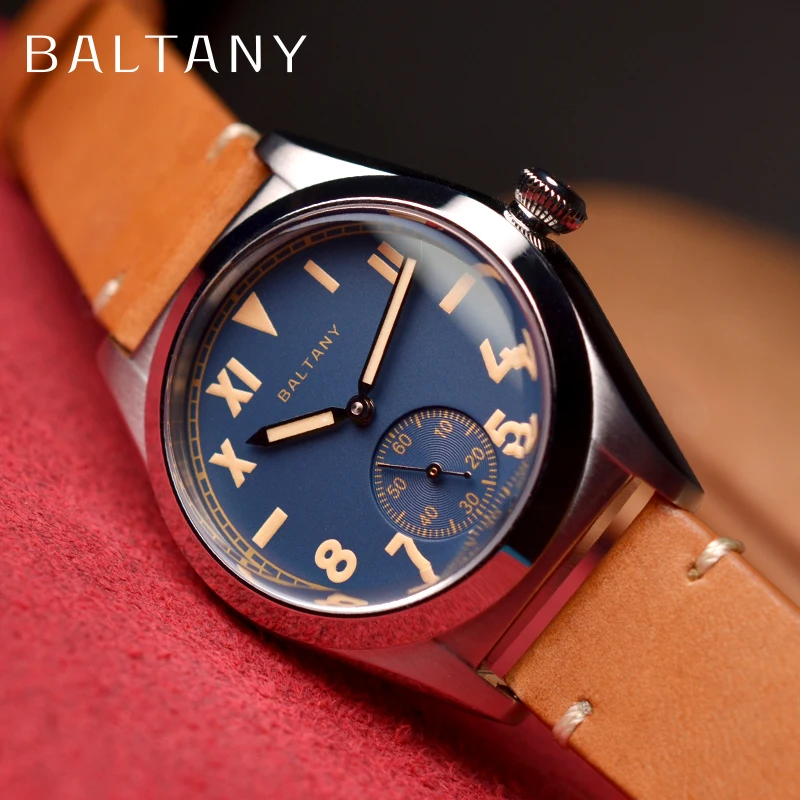 

Baltany Vintage Bubble Back Watch Sapphire 200M Waterproof ST1701 Subsecond Hand 36MM California Dial Man Automatic Wristwatch