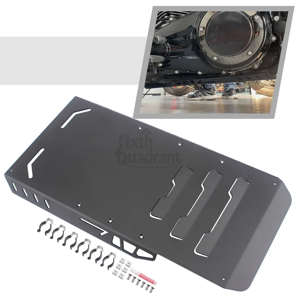 

Black Motorcycle Accessories 1PC Lower-Engine Skid Plate Aluminium Alloy For Harley Street Glide Special CVO/SE FLHXSE 2023-2025