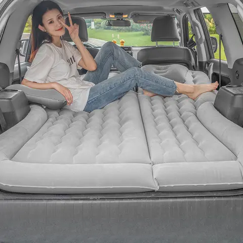 자동차 용품 풍선 여행 침대 자동차 에어 매트리스 차량 풍선 두꺼운 여행 침대 슬리핑 패드 캠핑 액세서리