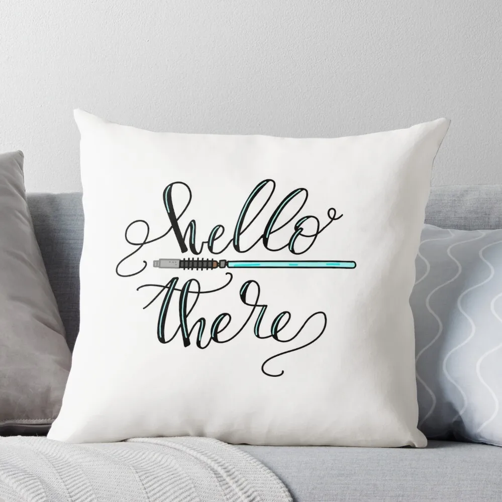 

Hello There Obi Quote Throw Pillow Luxury Cushion Cover Pillowcase Cushion