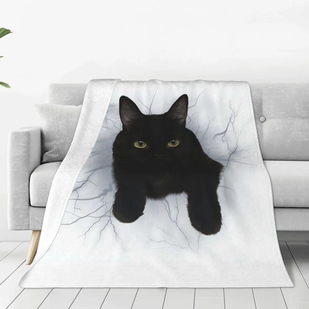 El Gato Negro Blanket Flannel Multi-function Sofa Throw Blankets For Couch Bedding Outdoor Throws Bedspread Quilt