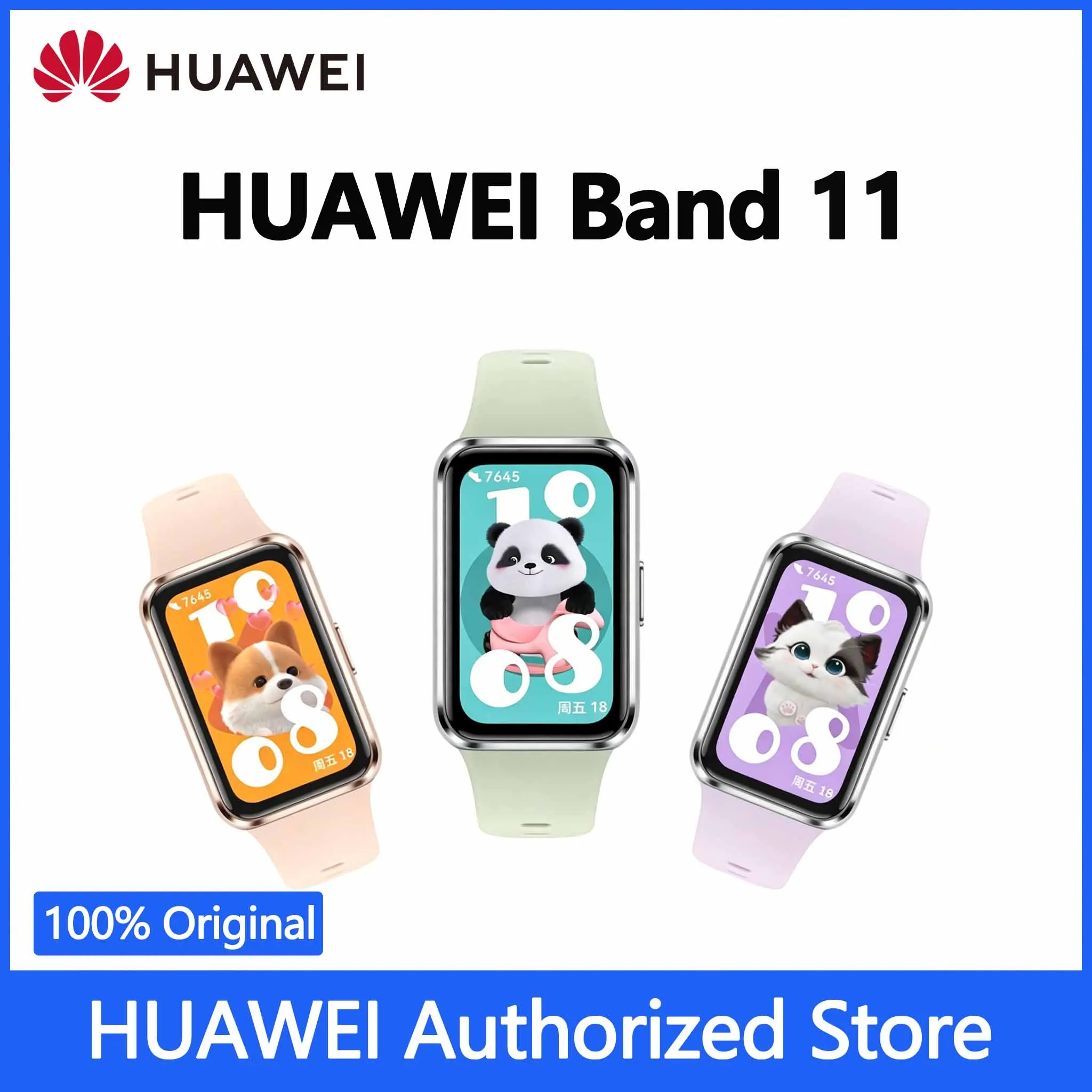 HUAWEI Band 11 Smart Band Original com Tela de 1.62" de Alta Luminosidade, Design Ultrafino, Monitoramento de Saúde 24/7, Mais de 100 Modos de Treino
