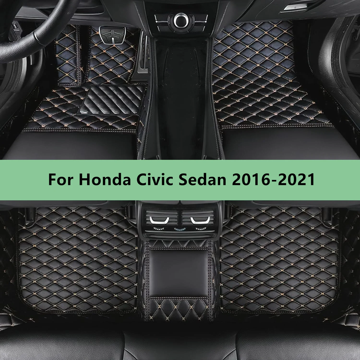 

Автомобильные коврики на заказ для Honda Civic Sedan 2016-2021, автомобильные коврики для мужчин и женщин, автомобильные аксессуары