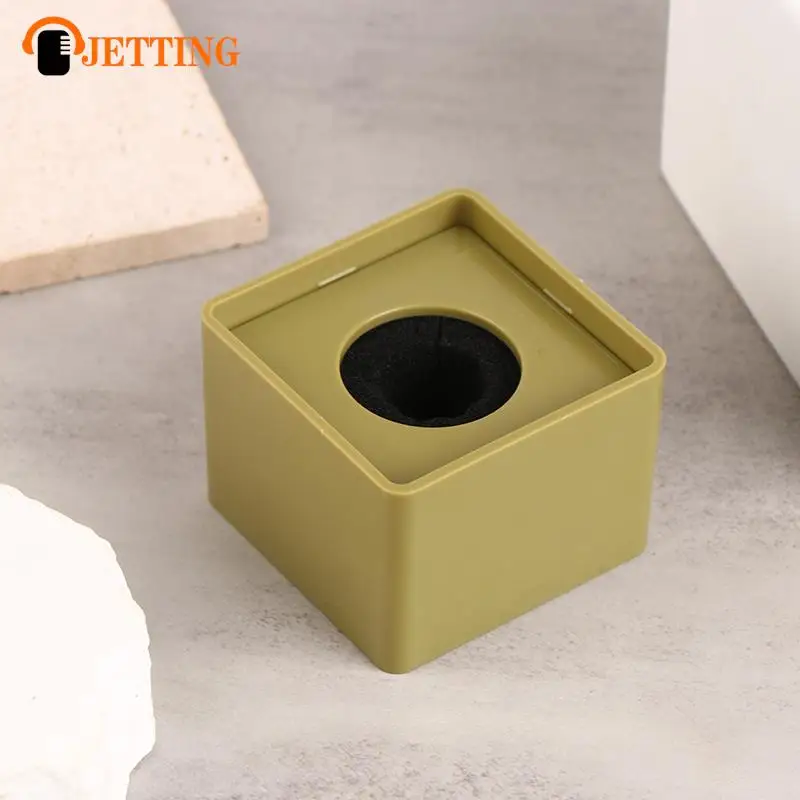 Microphone Logo Flag Station Square Shaped Interview KTV Mic Station Cube Interview Box ABS Prop Stand News Reporter Injection