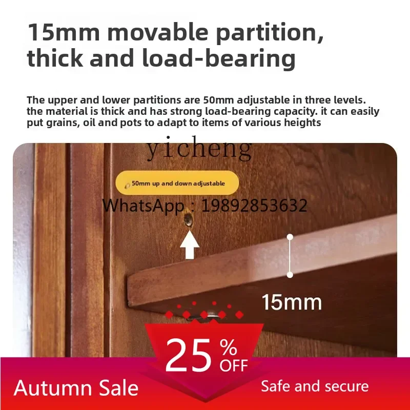 

Edge Cabinet Carved Cabinet Solid Wood Edge Kitchen Dish Storage