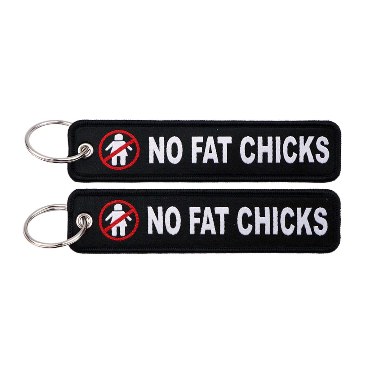 1 Stück „No Risk No Fun“ Lustige Sprüche Serie Stickerei Schlüsselanhänger Rucksack Schlüsselanhänger Motorrad Schlüsselanhänger Schlüsselringe Zubehör Geschenke