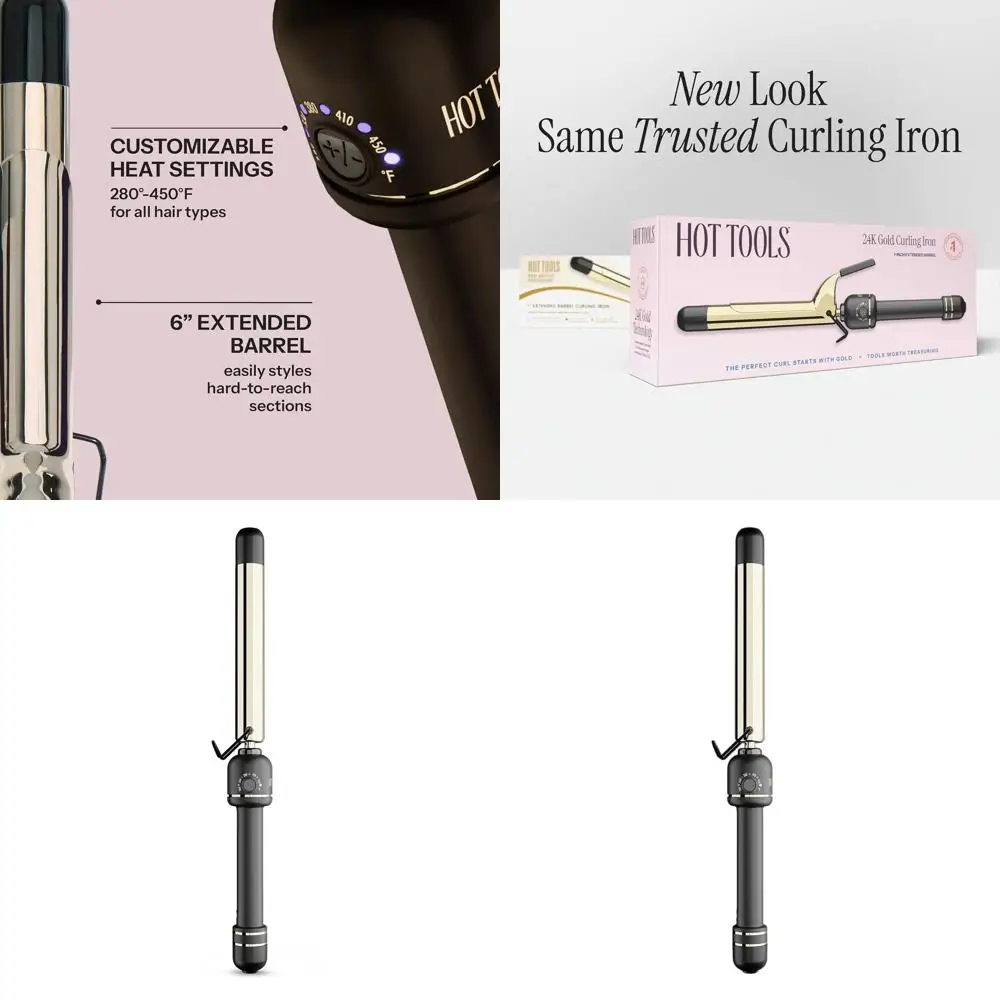 

1 Extended Barrel Curling Wand for Bouncy, Fast, Low-Damage Curls with Long-Lasting Results