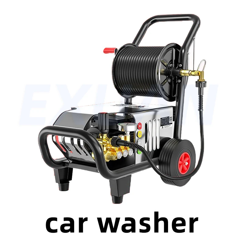 AC 220V Truck Washing Machine Industrial Car Washing Machine Household Farm Cleaning Car Washing High-pressure Pump Water Gun