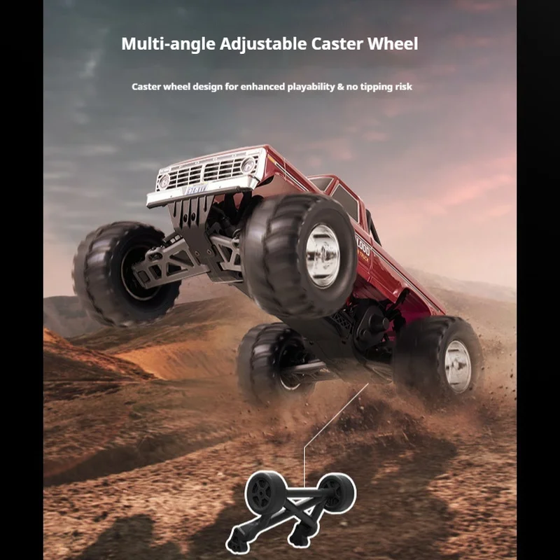 FMS New Product 1/10 FMT10 F100 Brushed 2WD RC Car Simulation Remote Control Electric Climbing Off road Vehicle Model