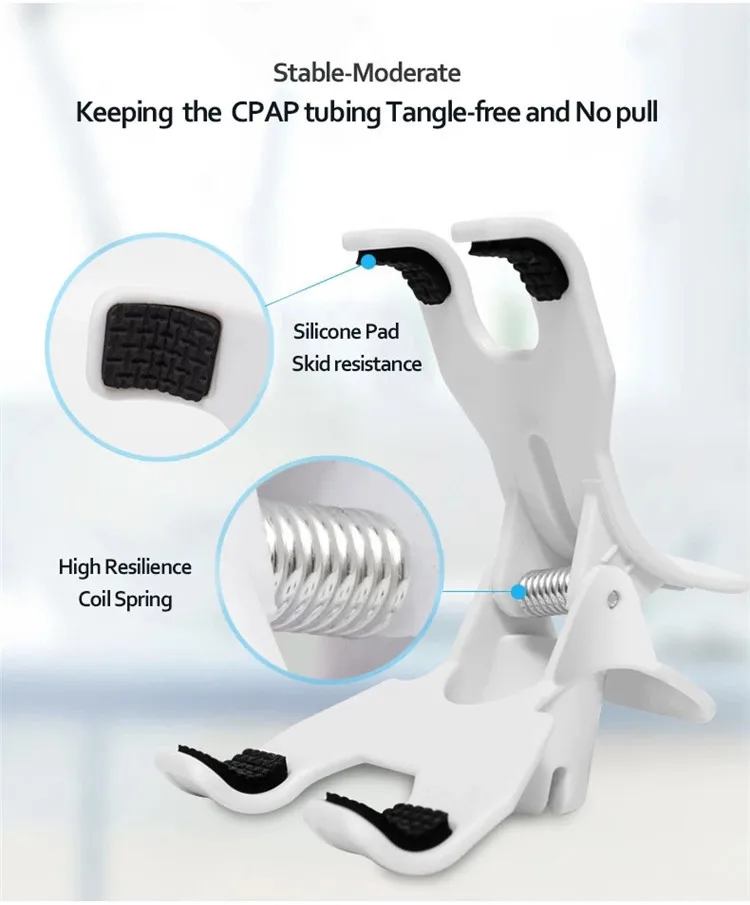 1 PCS Adjustable Universal CPAP-Hose Holder Hanger for Preventing Tube Leakage and Tangle Tube Bracket Fixed Pipeline Support