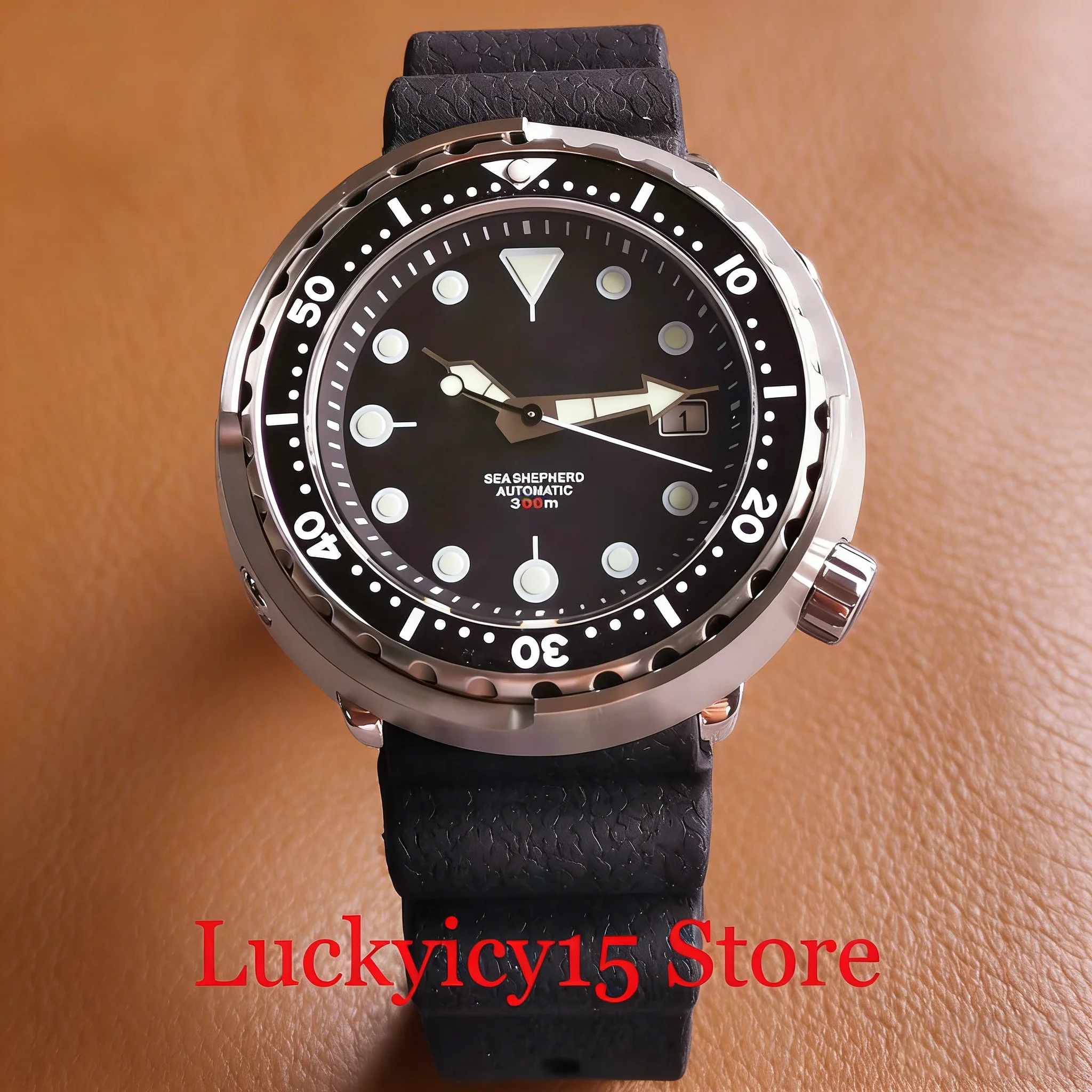 

Мужские автоматические часы 20BAR Swim с механизмом NH35, сапфировым стеклом, зеленым/синим/черным циферблатом, люминесцентными индексами, корпусом в форме конуса с матовой отделкой, Tandorio