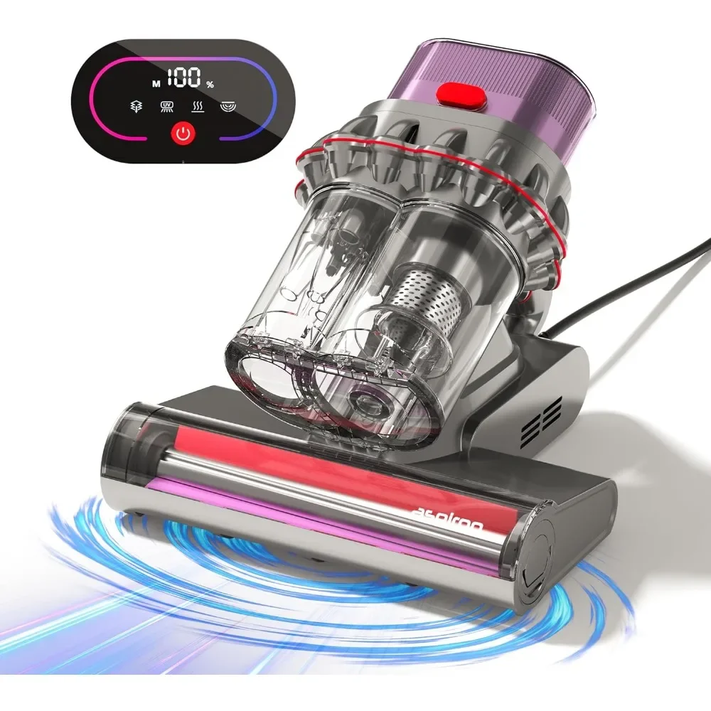 Mattress Vacuum Cleaner, 15Kpa, 99.9% Allergen Removal, U/V Light & Ultrasonic, Intelligent Dust Sensor, Corded Handheld Vacuum